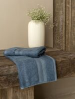 Eco Fresh 650 GSM Bath Towel – Blue (1 Pc) - Image 2