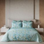 Paisley Park Double Bedsheet Set – Blue Glass (3 Pcs)