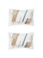 Prism Shadow King Fitted Bedsheet Set – Grey (3 Pcs) - Image 4