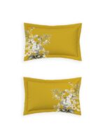 Floral Bliss Double Bedsheet Set – Ceylon Yellow (3 Pcs) - Image 4