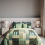 Noble Granite Double Bedsheet Set – Green (3 Pcs)