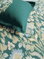 Elegancia Double Bedsheet Set – Teal Blue (3 Pcs) - Image 2